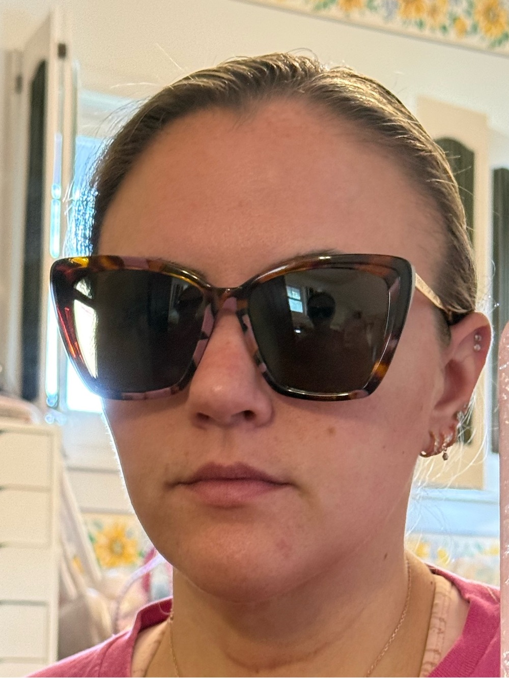 DIFF Becky II purple tort sunglasses